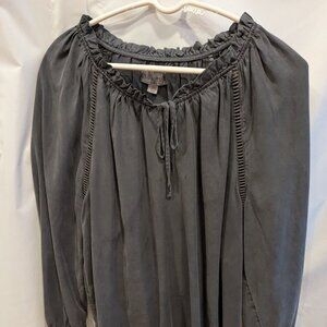 Raglan Top with embroidered seams L-XL